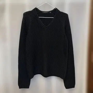 DKNY 블랙 V넥 스웨터 M