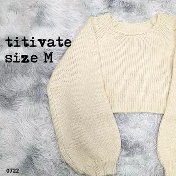 titivate 티티베이트 니트 스웨터 M 사이즈 봉긋한 소매 722