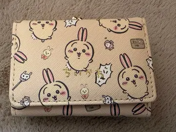 치이카와 (먼작귀) 아베일 3단 폴더형 지갑 접는 지갑 토끼