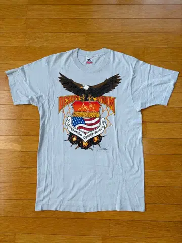 90s USA 빈티지 Fruit of Loom 이글 반팔 티셔츠