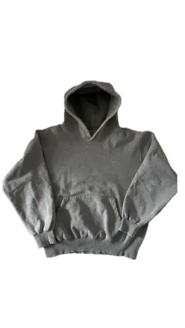 챔피언 페이드 후디 후드티 그레이 짧은 기장 테크 y2k