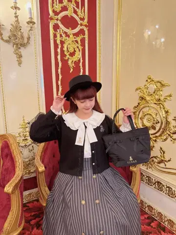 아오키 미사코 니나스 소매 튤 가디건 블랙