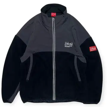 Manhattan Portage 플리스 자켓 그레이/블랙