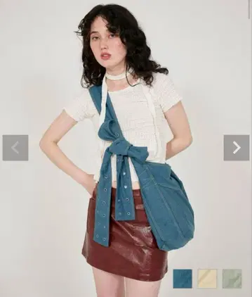 tinajojun 리본 토트백