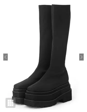 그레일 25cm 스트레치 플랫 통굽 롱 부츠 [gd1586]