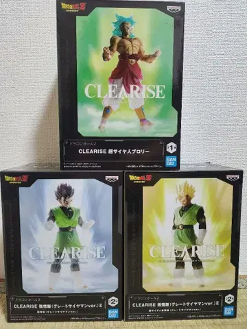 드래곤볼 CLEARISE 피규어 3체 세트