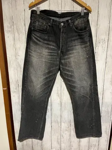 풀카운트 한정판 블랙 데님 가공 32 11.5oz