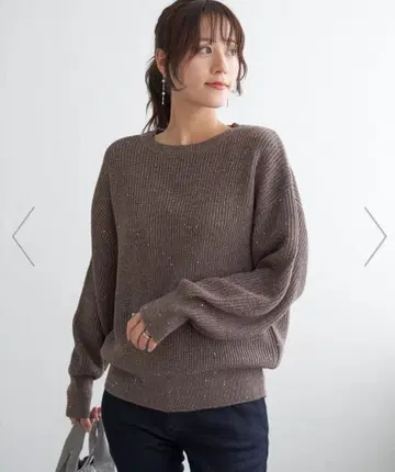 ikka 라메 스팽글 니트 풀오버