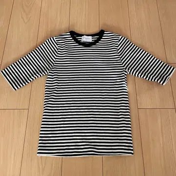 [ 새상품급 ] UNITED ARROWS 스트라이프 오부 소매 T셔츠