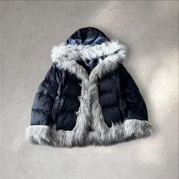 00s archive 헤이세이 갸루 퍼 다운 자켓 그런지 y2k