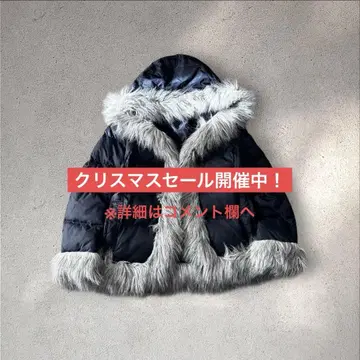 00s archive 헤이세이 갸루 퍼 다운 자켓 그런지 y2k