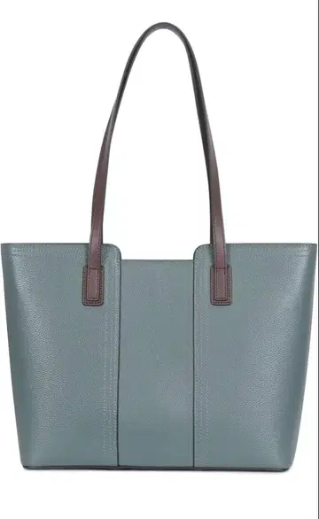 천연 가죽 토트백 파랑 블루 대용량 숄더백