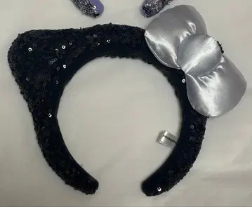 [usj] 스팽글 키티 머리띠 퍼플