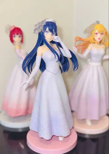 웨딩 드레스 피규어 세트 3체