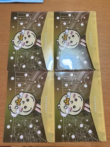 치이카와 세븐일레븐 한정판 플랫 파우치 토끼 4개