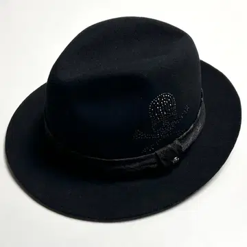 [ 컨디션 최상 ] Roen/로엔/울 햇/레오파드/스컬 스톤/블랙