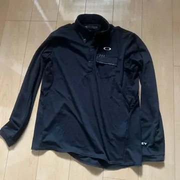 Oakley 블랙 긴팔 피케 셔츠