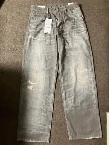 zara 프린트 배기 핏 데님 팬츠