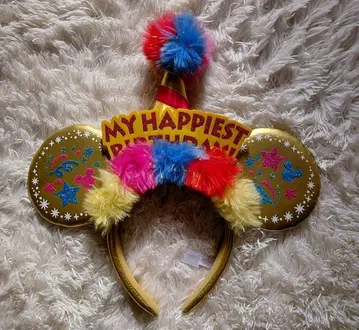 [레어] 디즈니 머리띠 MY HAPPIEST BIRTHDAY