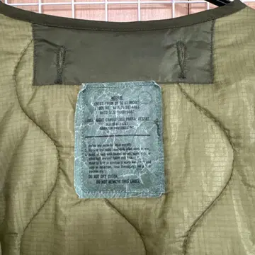 m65 라이너 밀리터리 구제 의류 그린 퀼팅 자켓