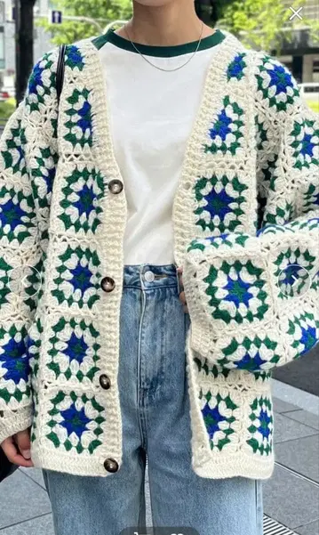 CPCM 크로셰 니트 가디건