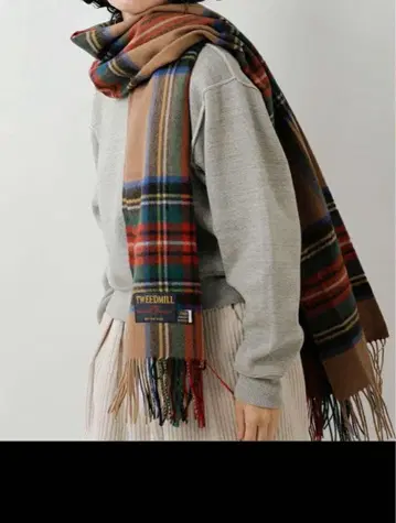 TWEEDMILL 컬러풀 체크 스톨