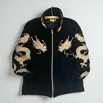 카라쿠리타마시/자수/쌍룡/수베니어 자켓/벨벳/벨로아