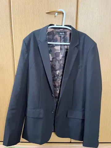 DIVINER 테일러드 자켓 안감 카모플라주 XL 블랙 남성용