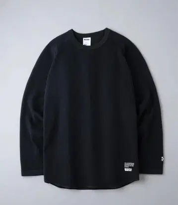 BLUCO/부루코 래글런 써멀 셔츠 블랙 XL