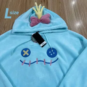 스크럼프 릴로 & 스티치  후드티 L 플리스 디즈니