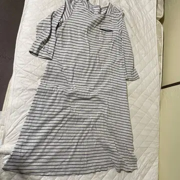 보더 무늬 롱 원피스 L 사이즈