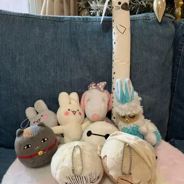 봉제 인형 9개 세트 토끼 고양이