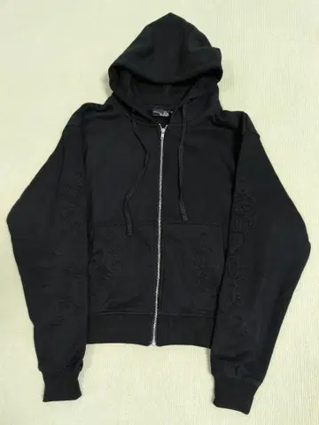 Derschutze 엠블럼 자수 로고 말 타는 기사 자수 블랙 후드티