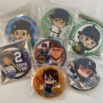 다이아몬드 A 캔뱃지 미유키 카즈야 세트
