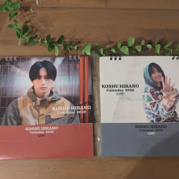 히라노 코슈 씨 달력 -On - Off- 2026 2권 세트
