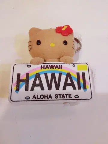 하와이 한정판 마스코트 키링 헬로키티 산리오