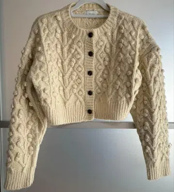 빈티지 폼폼 니트 가디건