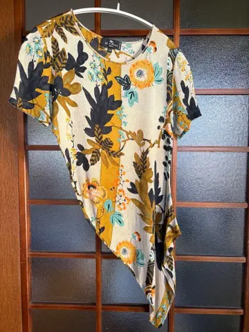 ETRO 플라워 프린트 비대칭 상의 44