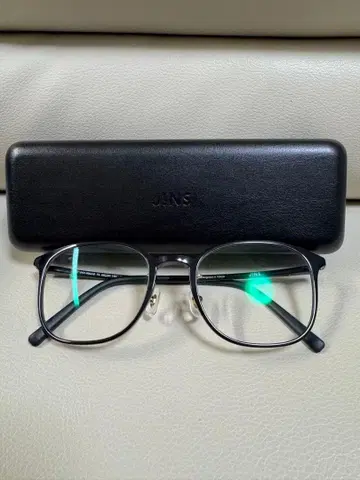 JINS 패션 안경 안경 도수 없음 블랙 AUUF 24A056AD94