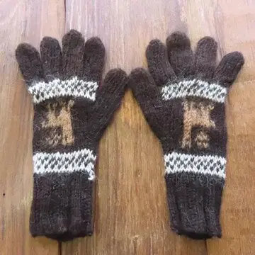 새상품 알파카 장갑 알파카털 페루 에스닉 동양 스타일 패션 M154