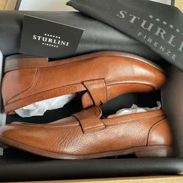 미사용 STURLINI 스트루니 로퍼 브라운 40