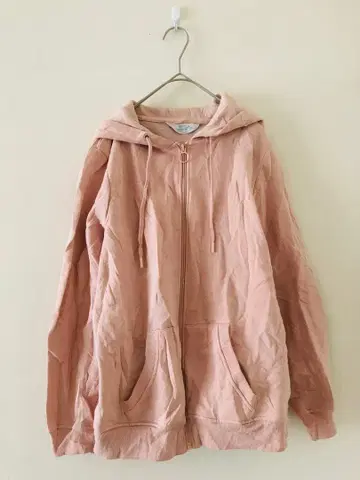 PRIMARK 핑크 집업 후드티 L