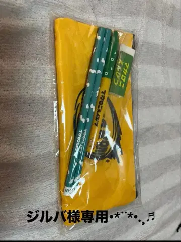 미사용 새상품 마카로니 연필 문구 세트 타마시이 펜 케이스 세트