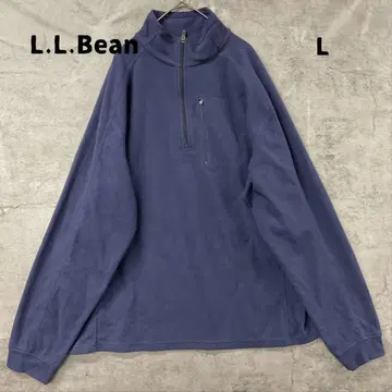 엘엘빈 플리스 파랑 보라색 하프 지퍼 방한 풀오버 가을/겨울 [ 7393