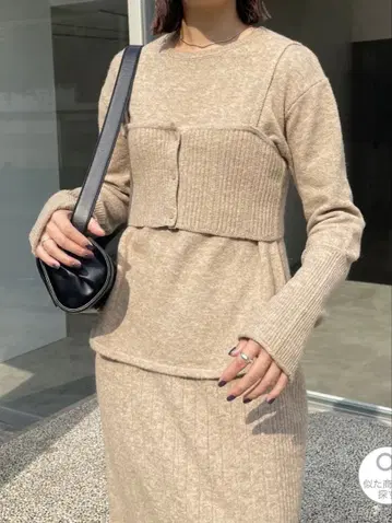 카프리슈 마쥬 뷔스티에 SET 니트