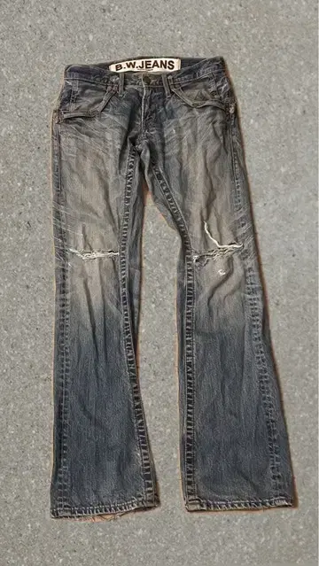 y2k 시크 스타일 플레어 데님