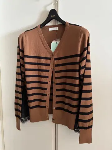 aquagirl 가디건 레이스 보더