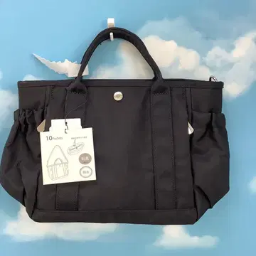 10 포켓 블랙 토트백 미니 토트백