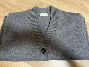 machatt/마차트 울 엘보 패치 가디건 그레이