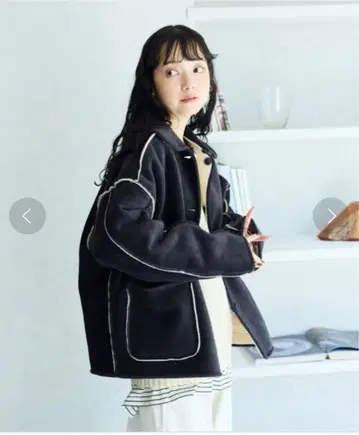 FREAK'S STORE 카라 부착 리버서블 코듀로이 보아 자켓